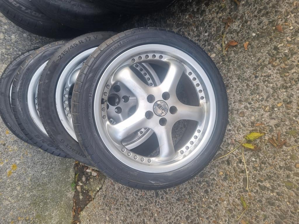 nette velgen en banden et 37 steek 5x 100, Auto-onderdelen, Banden en Velgen, Ophalen of Verzenden, Zomerbanden, Band(en)