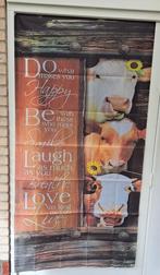 Tuin/schutting doek met koeien, Tuin en Terras, Ophalen of Verzenden, Nieuw