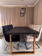 Richmond Eettafel Blackbone - Stijlvol Design, Huis en Inrichting, Tafels | Eettafels, 100 tot 150 cm, Ophalen of Verzenden, Zo goed als nieuw