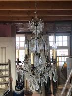Antieke franse Kroonluchter, 90 cm minimum hoogte, Ophalen, Gebruikt, Glas
