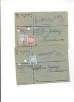 Nederland 2 enveloppen met port zegels, T/m 1940, Verzenden, Gestempeld