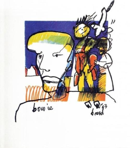 Herman brood litho David Bowie bieden zeefdruk, Antiek en Kunst, Kunst | Litho's en Zeefdrukken, Ophalen of Verzenden