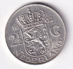 2 1/2 Gulden 1962 Prachtig, Koningin Juliana, Verzenden, Zilver, Losse munt