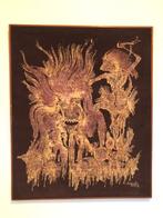 Vintage batik schilderij, Antiek en Kunst, Ophalen