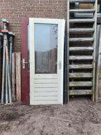 hardhouten buitendeur incl. dubbelglas, Doe-het-zelf en Verbouw, Deuren en Horren, Ophalen, Gebruikt, 80 tot 100 cm, Buitendeur