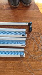 Cedeko plisse gordijnen en bedieningstok, Ophalen, Gebruikt, Blauw, 50 tot 100 cm