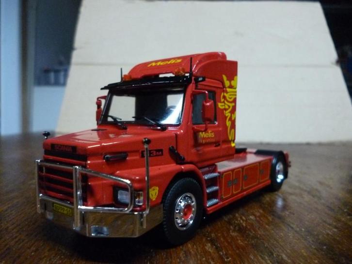 Tekno Scania 113 Melis met certificaat, Hobby en Vrije tijd, Modelauto's | 1:50, Nieuw, Bus of Vrachtwagen, Tekno, Ophalen of Verzenden