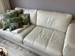 Mooie leren beige 2.5 zitbank., Ophalen of Verzenden, Gebruikt, Leer, Strak