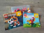 Lego creator 30574 & 30581 kat & papegaai, Ophalen of Verzenden, Zo goed als nieuw