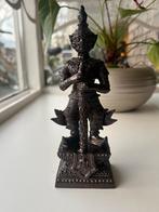 Antieke Thaise bronzen tempelwachter Thao Wessuwan (ca.1900), Ophalen of Verzenden
