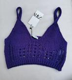 ZARA cropped top mt. M, Maat 38/40 (M), Verzenden, Zara, Paars