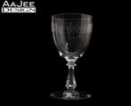 Val St. Lambert - Waterglas met gravering van kristal - CARO, Antiek en Kunst, Antiek | Glas en Kristal, Ophalen of Verzenden