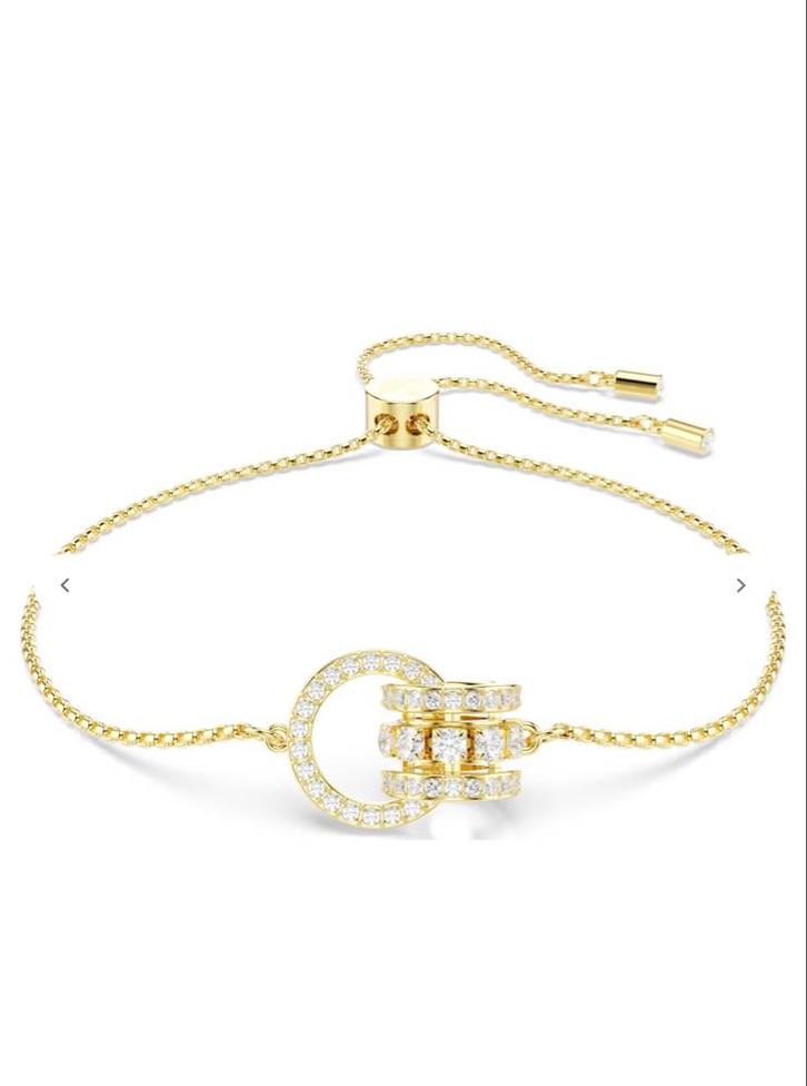 Swarovski verstelbare Hyperbola Armband, Sieraden, Tassen en Uiterlijk, Armbanden, Zo goed als nieuw, Goud, Met kristal, Ophalen