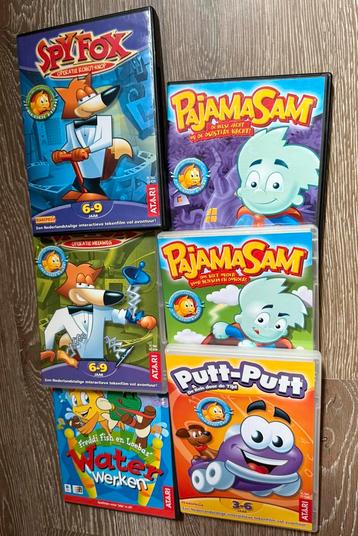 Spy Fox Pajama Sam Putt-Putt Freddi Fish Pc Games beschikbaar voor biedingen