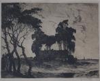 Adriaan van ’t Hoff, fraaie ets., Antiek en Kunst, Kunst | Etsen en Gravures, Verzenden