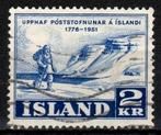 Mooi kavel Klassiek Ijsland KZS272., Ophalen of Verzenden, IJsland, Gestempeld