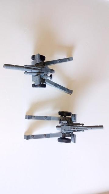 ww2 bricks 2x 7.2 inch amerikaanse howitzer kanonnen beschikbaar voor biedingen