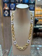 18KT Goud - 112.8 Gram - Ketting - PLATTE MAGNUM