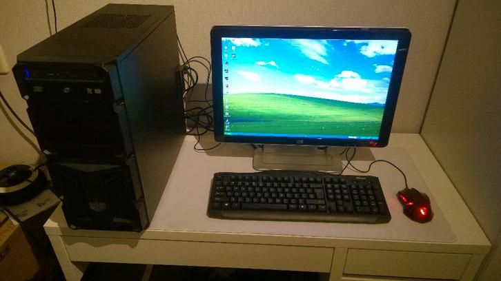 Retro gaming pc, Intel Quad, GTX760, Sound blast, Win XP, Computers en Software, Vintage Computers, Ophalen