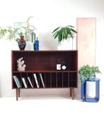 Vintage palissander wandkast met LP gedeelte Deens Brouer, Verzamelen, Retro, Ophalen of Verzenden, Huis en Inrichting