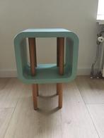 Bijzettafeltje, Huis en Inrichting, Tafels | Bijzettafels, Minder dan 55 cm, Gebruikt, Vierkant, Ophalen
