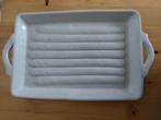 Asperges serveer platter wit, made in Italy,  vintage, Gebruikt, Ophalen of Verzenden