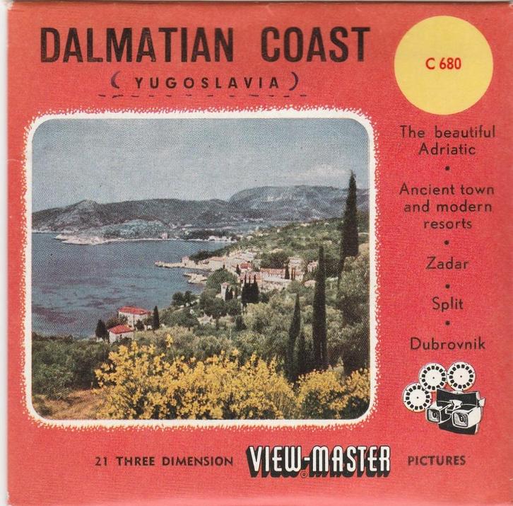 ZGAN view master KUST VAN DALMATIË C680 viewmaster KROATIE, Verzamelen, Speelgoed, Zo goed als nieuw, Ophalen of Verzenden