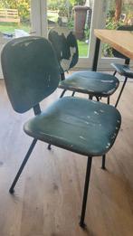 6 vintage eetkamerstoelen, Ophalen, Gebruikt