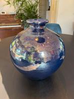 Grote moderne blauwe vaas, Huis en Inrichting, Woonaccessoires | Vazen, Ophalen, Blauw, Minder dan 50 cm, Glas