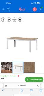 Mooie eettafel met 4x nette stoelen van Haco meubel, 100 tot 150 cm, Ophalen of Verzenden, Zo goed als nieuw, Vijf personen of meer