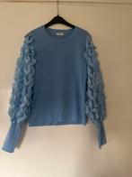 Blauwe trui met aparte mouwen - S/M, Kleding | Dames, Truien en Vesten, Blauw, Ophalen of Verzenden, Moocci, Maat 36 (S)