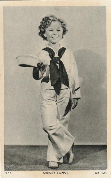 SHIRLEY TEMPLE KAART IS UIT JAREN 30 ZEER MOOIE KAART KH415 beschikbaar voor biedingen