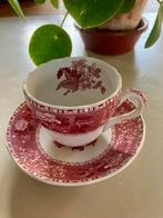 Spode Pink Camilla Theekop & Schotel - Made in England, Ophalen of Verzenden