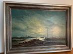 Herman Wijngaard - Riviergezicht met doorbrekende zon, Ophalen