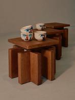 OBSCURA STANDS - brutalistisch vintage japandi krukje tafel, Ophalen, Minder dan 55 cm, N.v.t., N.v.t.