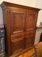 Antieke Servieskast - 4 Deuren, 2 Lades, Huis en Inrichting, Kasten | Buffetkasten, Ophalen, Gebruikt, 100 tot 150 cm, Met lade(s)