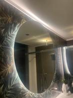 Ronde LED badkamer spiegel (2x), Huis en Inrichting, Woonaccessoires | Spiegels, Ophalen, Zo goed als nieuw, Rond, Minder dan 100 cm