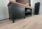 TV meubel robuust retro zwart, Huis en Inrichting, Kasten | Televisiemeubels, Ophalen, 150 tot 200 cm, Zo goed als nieuw, Minder dan 100 cm