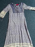 Place du Soleil Jurk Blauw Wit, Kleding | Dames, Jurken, Maat 38/40 (M), Zo goed als nieuw, Onder de knie, Verzenden