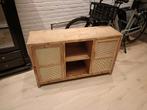 Houten kast met deuren en planken, Ophalen, Vintage/Retro, 50 tot 100 cm, Grenenhout