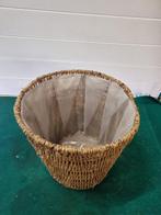 pot mand zeegras met plastic binnen kant, Tuin en Terras, Bloempotten, Ophalen of Verzenden