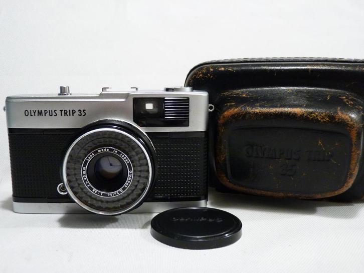 Olympus Trip 35, D.Zuiko 2.8/40mm, MINT conditie, 1970, tas, Audio, Tv en Foto, Fotocamera's Analoog, Zo goed als nieuw, Compact