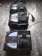 3x Hitachi UC18YRSL Acculaders - 14.4V-18V, Ophalen of Verzenden, Gebruikt