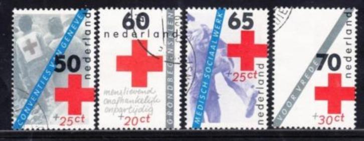 99 - Nederland nvph 1289/1292 gestempeld , Rode Kruis, Postzegels en Munten, Postzegels | Nederland, Gestempeld, Na 1940, Verzenden