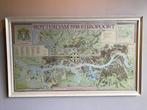 Fraaie Kaart Prent Rotterdam Europoort 1958, Boeken, Atlassen en Landkaarten, Nederland, Gelezen, 1800 tot 2000, Landkaart
