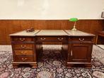 Klassiek Engels Chesterfield Bureau Partnerdesk, Ophalen