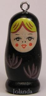 1112 Zwarte Houten Maroeska Hanger, Ophalen of Verzenden, Nieuw, Hanger