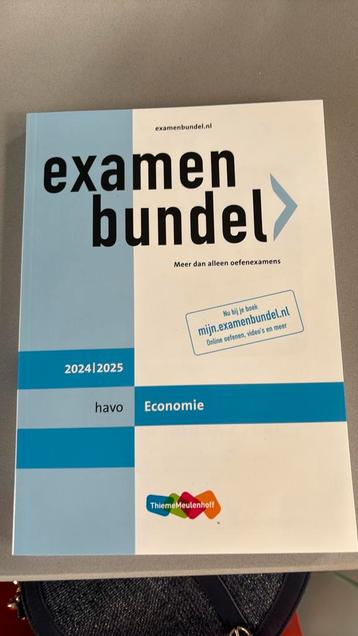 Examenbundel Economie Havo 2024/2025 als nieuw beschikbaar voor biedingen