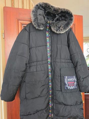 Warme winterjas met bontkraag - XL/XXL beschikbaar voor biedingen