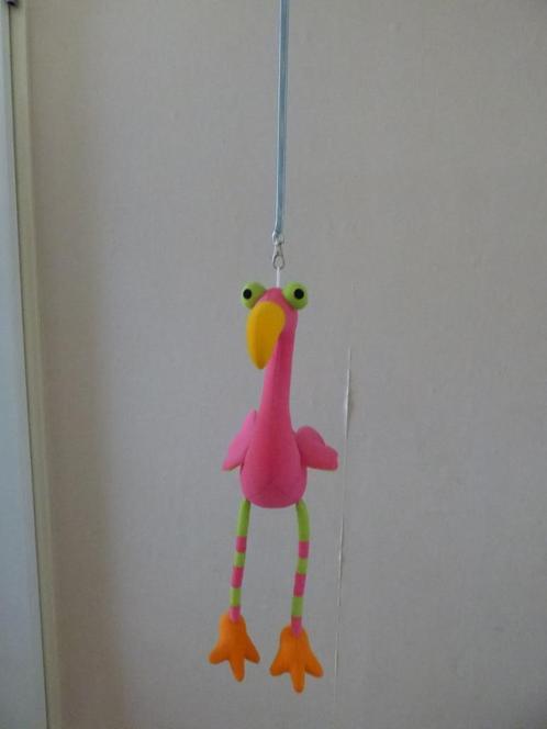 Wiebeldier jumper fuchsia flamingo met veer, Kinderen en Baby's, Kinderkamer | Inrichting en Decoratie, Zo goed als nieuw, Overige typen